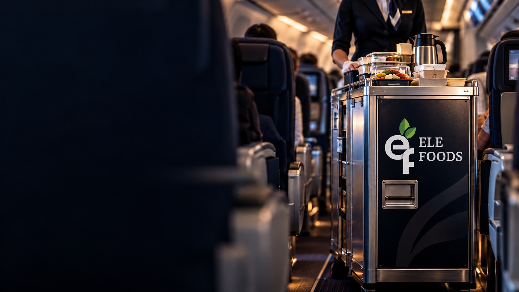 In-flight food service cart